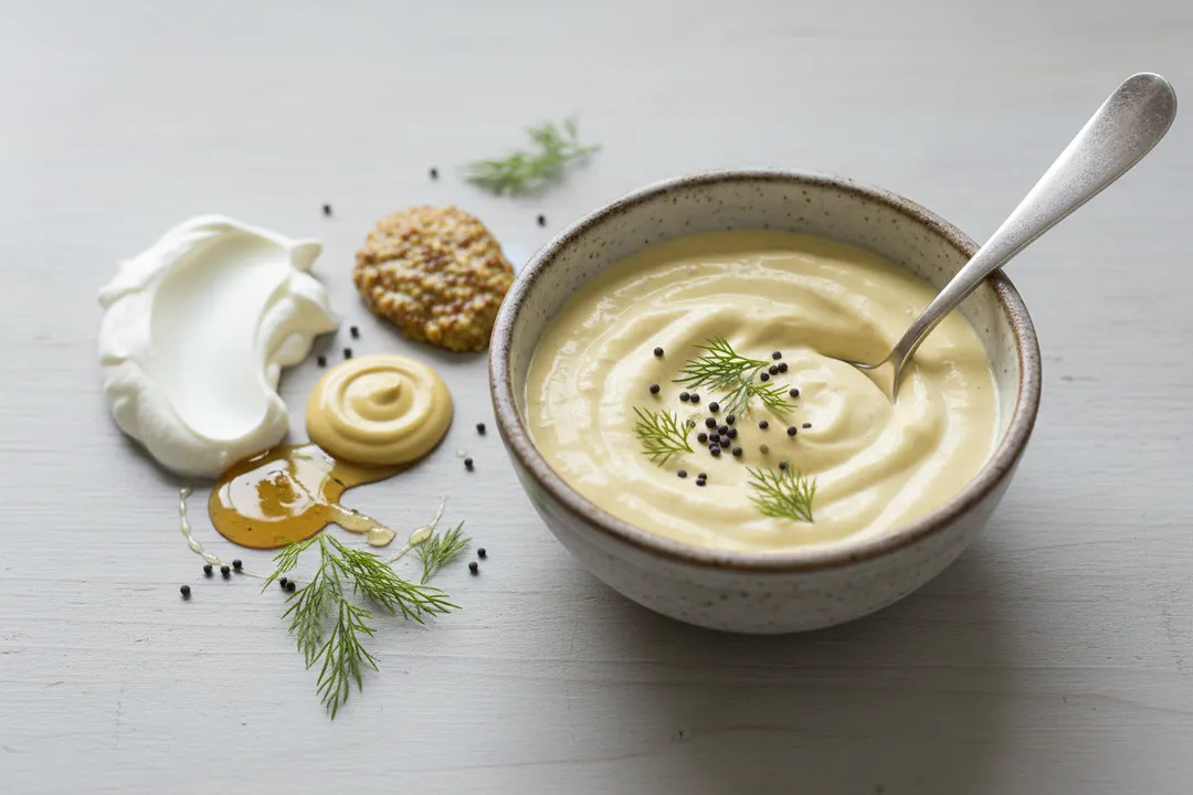Dill-Senf-Skyr-Sauce