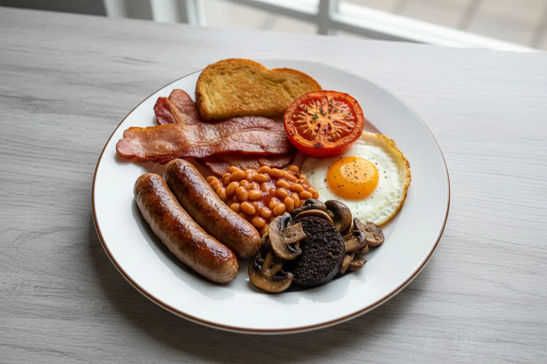 Komplettes englisches Frühstück