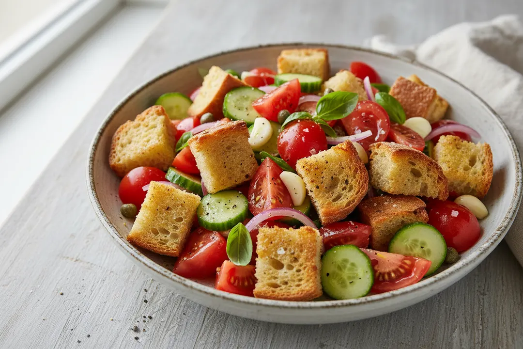 Toskanischer Panzanella-Brotsalat