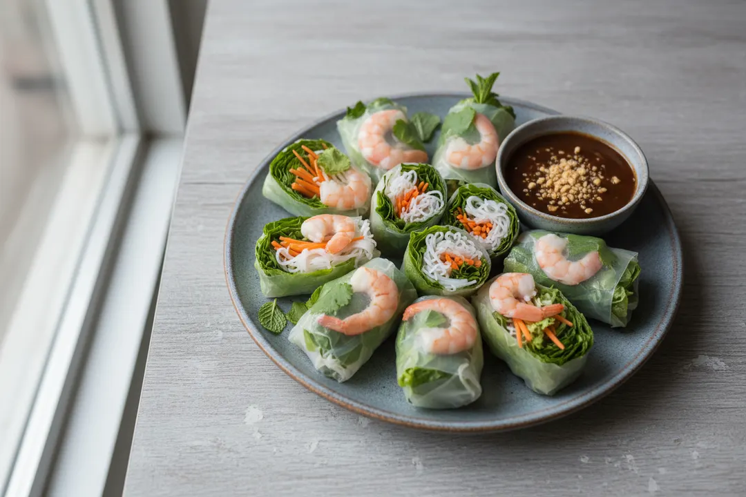 Vietnamesische frische Frühlingsrollen (Gỏi Cuốn)