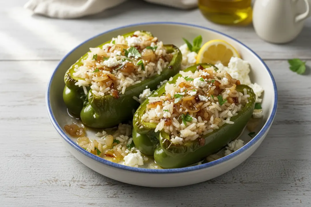 Griechische gefüllte Paprika (Gemista)