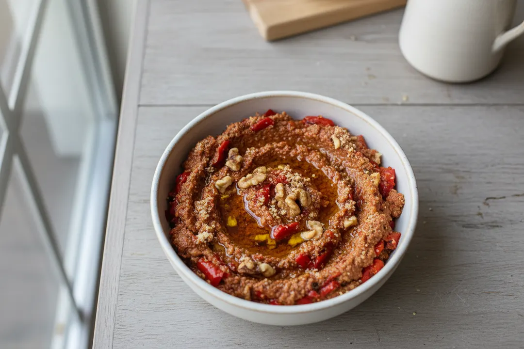 Geröstete rote Paprika Muhammara