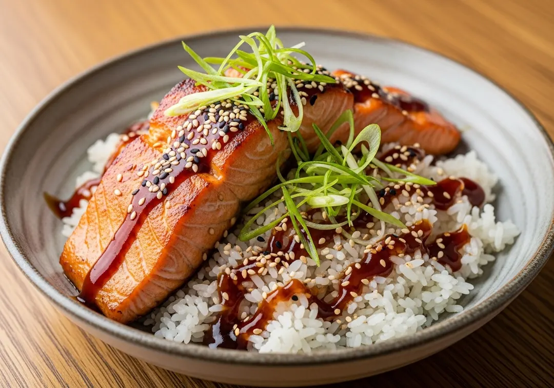 Teriyaki Lachs Donburi