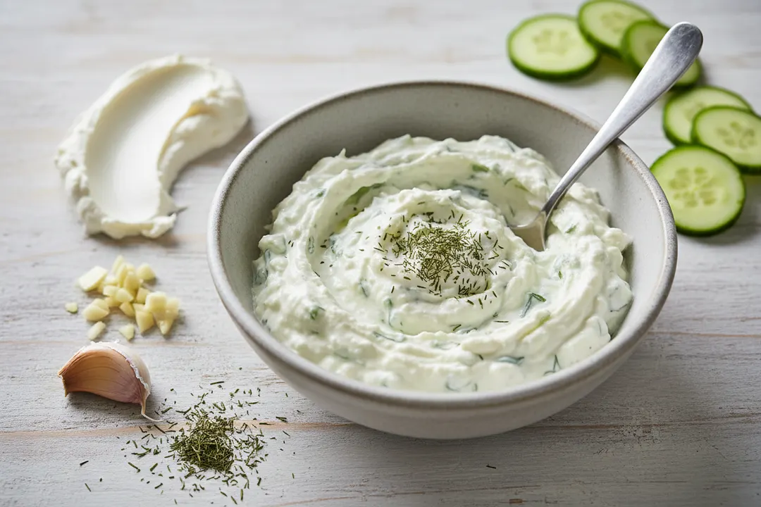 Fettarmes Tzatziki (Quark)