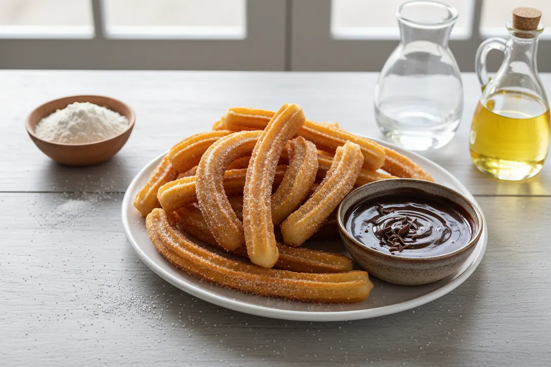 Churros mit Schokolade