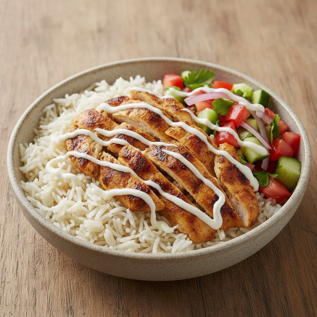 Hähnchen-Shawarma-Bowl