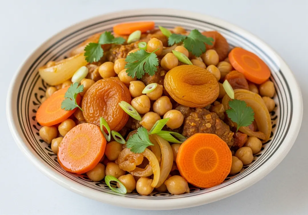 Marokkanische Kichererbsen-Tajine mit Aprikosen
