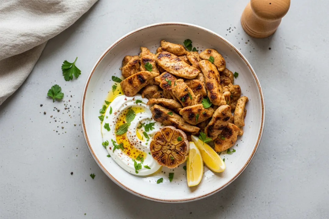Shawarma-Hähnchenteller