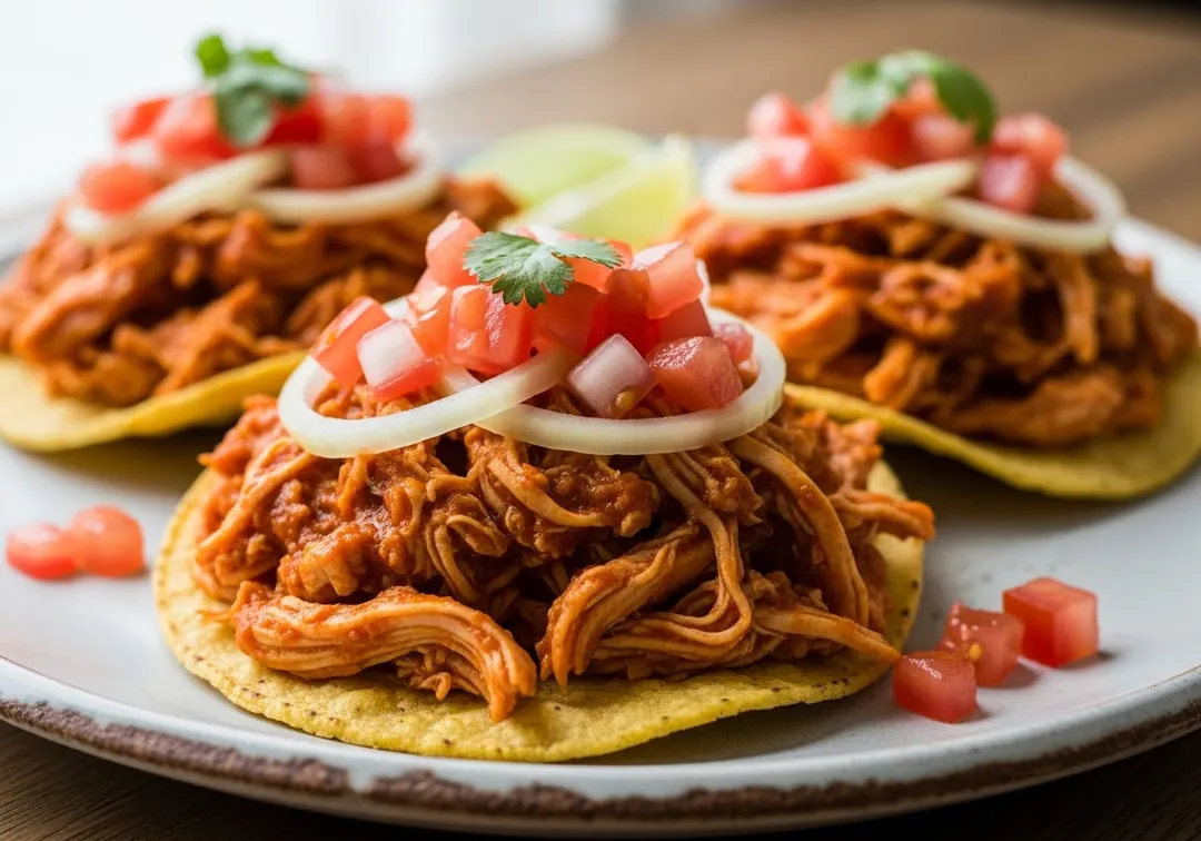 Hähnchen-Tinga-Tostadas