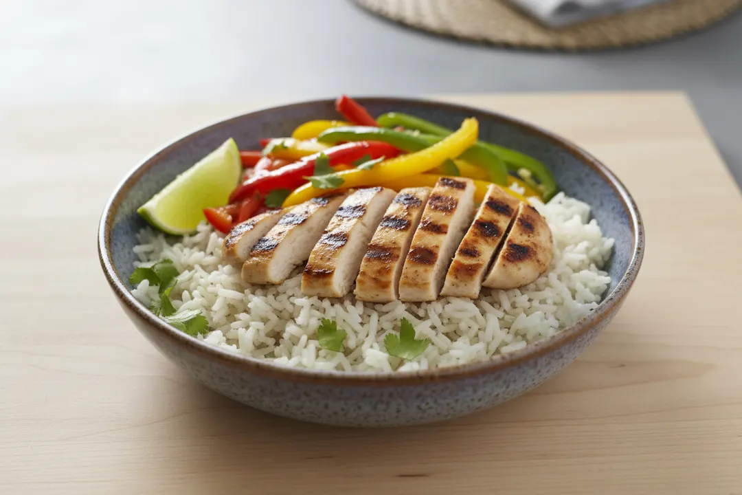 Hühnchen-Fajita-Schüssel