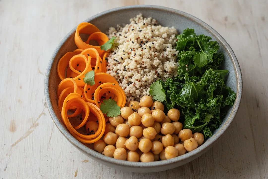 Süßkartoffel-Buddha-Bowl