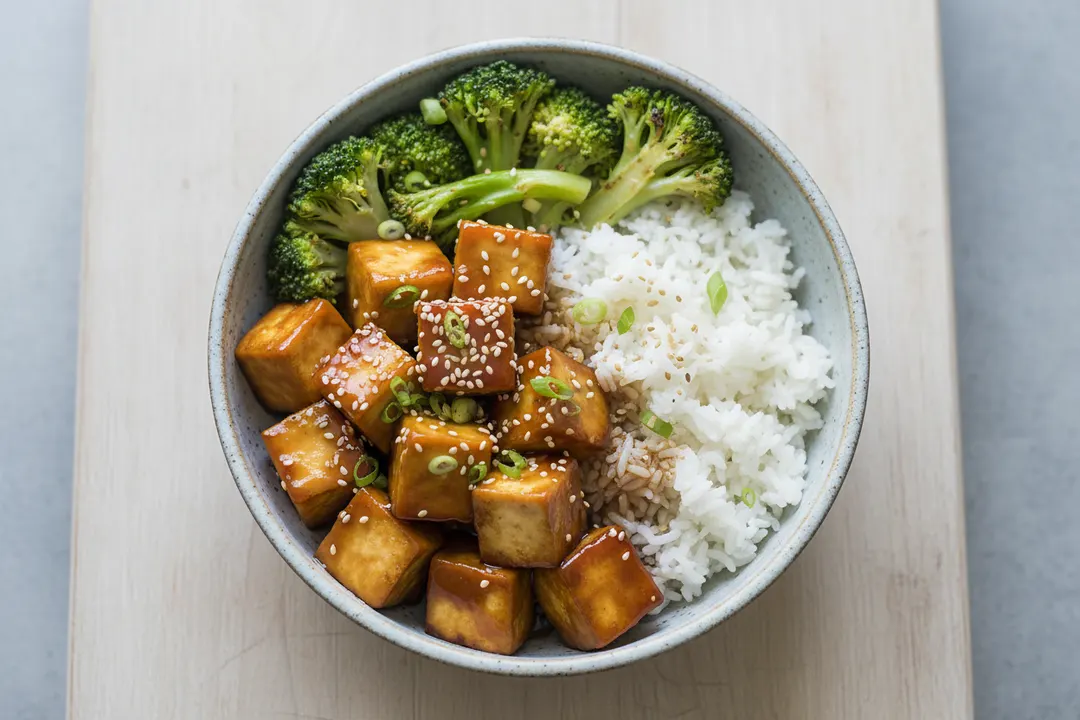 Teriyaki-Tofu-Schüssel