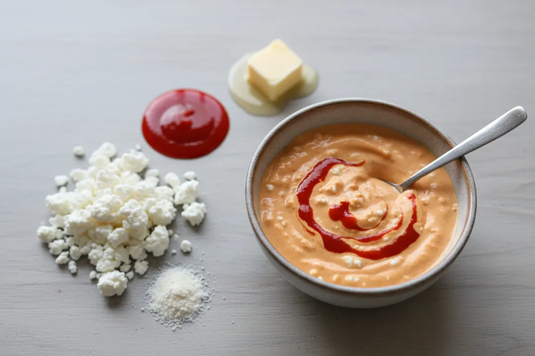 Hüttenkäse-Büffelsauce