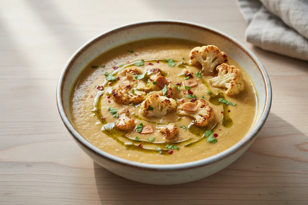 Geröstete Blumenkohlsuppe