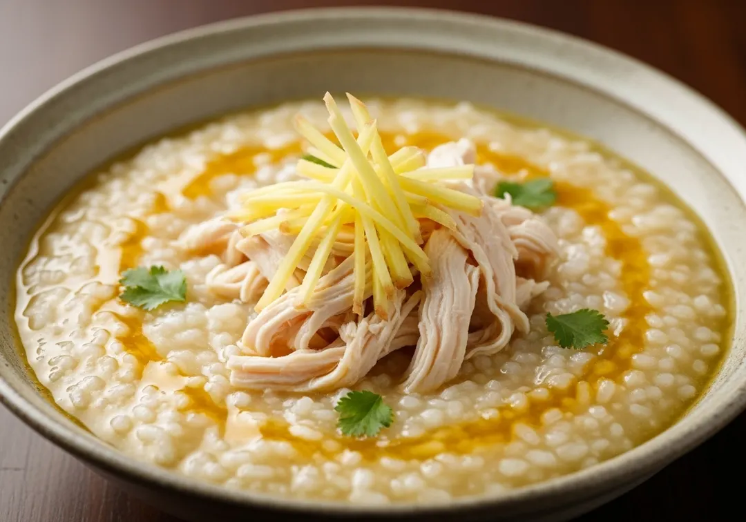 Herzhafter Hähnchen-Congee
