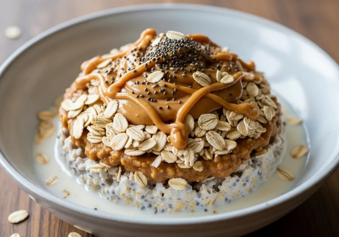 Erdnussbutter-Overnight-Oats
