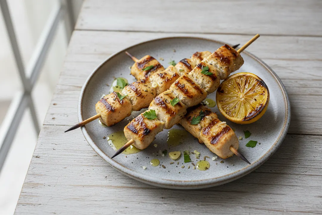 Souvlaki-Hähnchenspieße