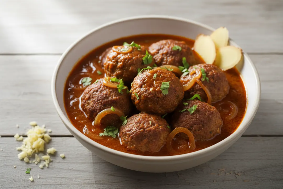 Rindfleisch-Kofta-Curry