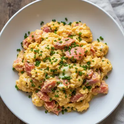 Gourmet Smoked Salmon Scramble