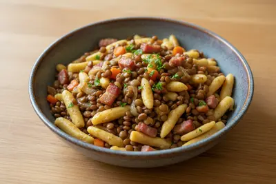 Linsen mit Spätzle (Linsen mit Spätzle)