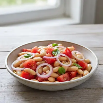 Tuscan Cannellini Bean & Tomato Salad