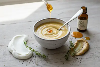 Honig-Senf-Joghurt-Dressing