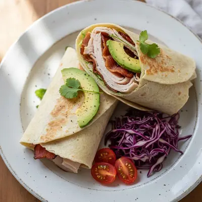 Avocado & Turkey Club Wrap