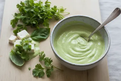 Seidentofu-Dressing der grünen Göttin