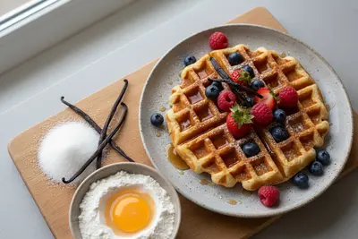 Belgische Waffeln mit Beeren