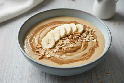 Erdnussbutter-Bananen-Smoothie