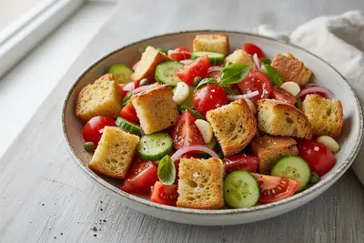 Toskanischer Panzanella-Brotsalat
