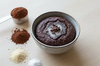 Schokoladen-Protein-Tassenkuchen