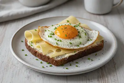 Käsebrot mit Ei (Cheese Bread with Egg)