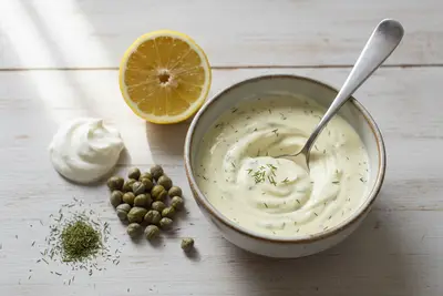 Skyr-Zitronen-Kapern-Sauce