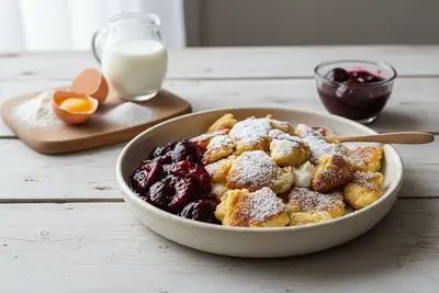 Kaiserschmarrn mit Zwetschkenkompott