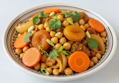 Marokkanische Kichererbsen-Tajine mit Aprikosen