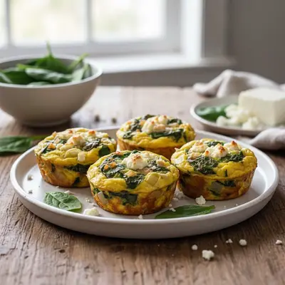 Savory Spinach & Feta Egg Muffins