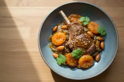 Lamm-Tajine mit Aprikosen
