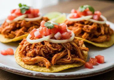 Hähnchen-Tinga-Tostadas