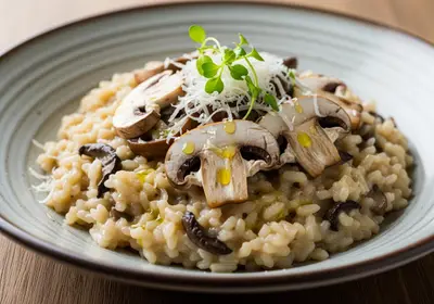 Cremiges Pilzrisotto