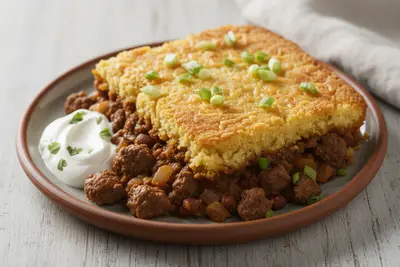 Maisbrot-Chili-Auflauf