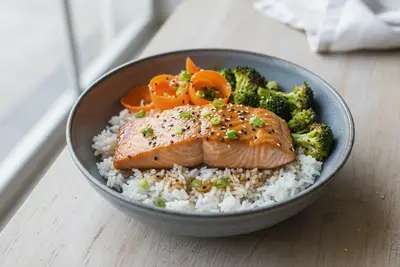 Sesam-Ingwer-Lachs-Bowl