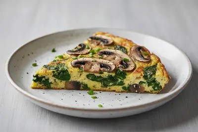 Spinat-Champignon-Frittata