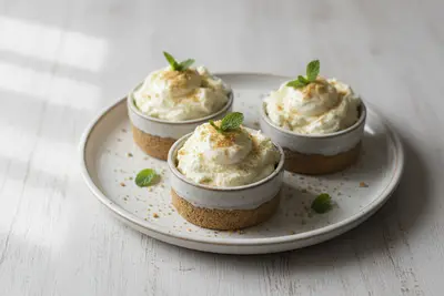 Griechische Joghurt-Käsekuchenbecher