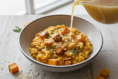 Butternusskürbis-Risotto