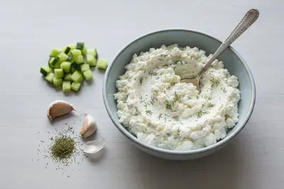 Hüttenkäse-Tzatziki