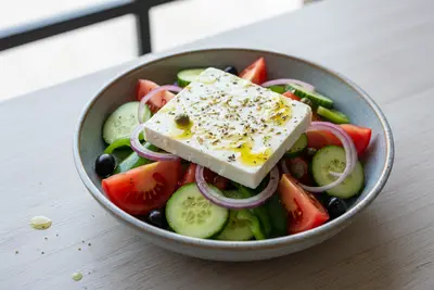 Griechische Dorfsalatschüssel
