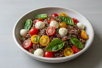 Caprese-Quinoa-Salat