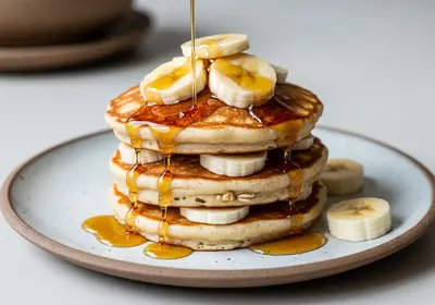 Flauschige Protein-Bananenpfannkuchen