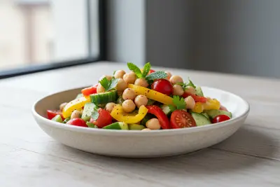 Mediterraner Kichererbsensalat